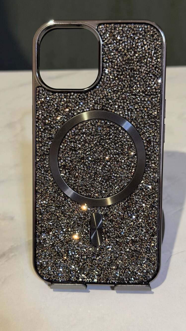 Glitter Rhinestone MagSafe Case for iPhone 13